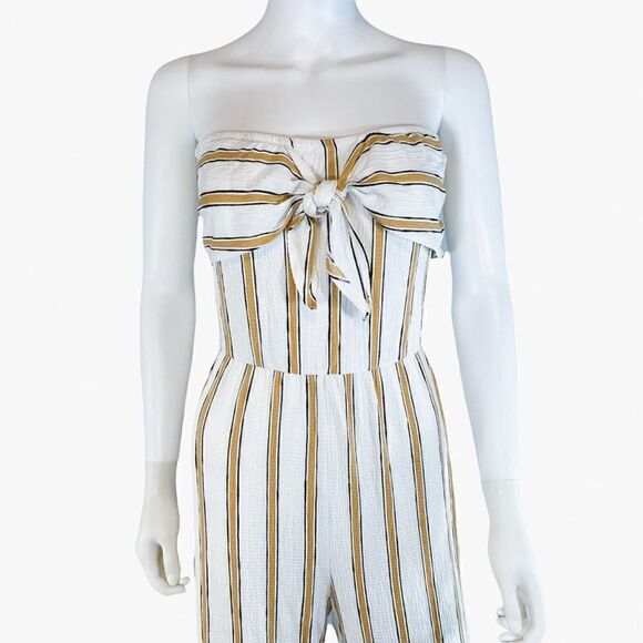 NWT Love Tree Pinstripe Strapless Nautical Jumper - Picture 2 of 11